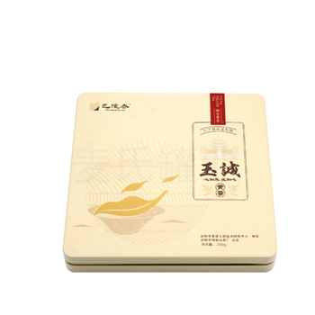 200g裝黃茶鐵盒,茶葉鐵盒生產廠