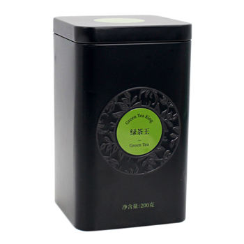 廠家方形綠茶茶業鐵罐包裝_茶葉鐵罐加工定制